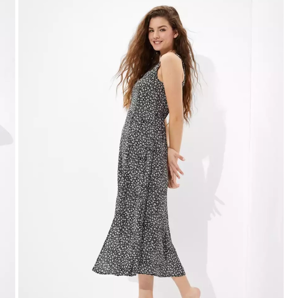 Flower printing dress M NEVER WORN